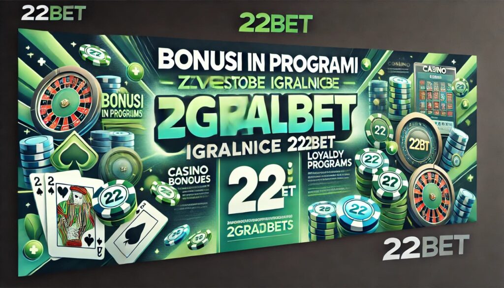 Bonusi in programi zvestobe igralnice 22BET